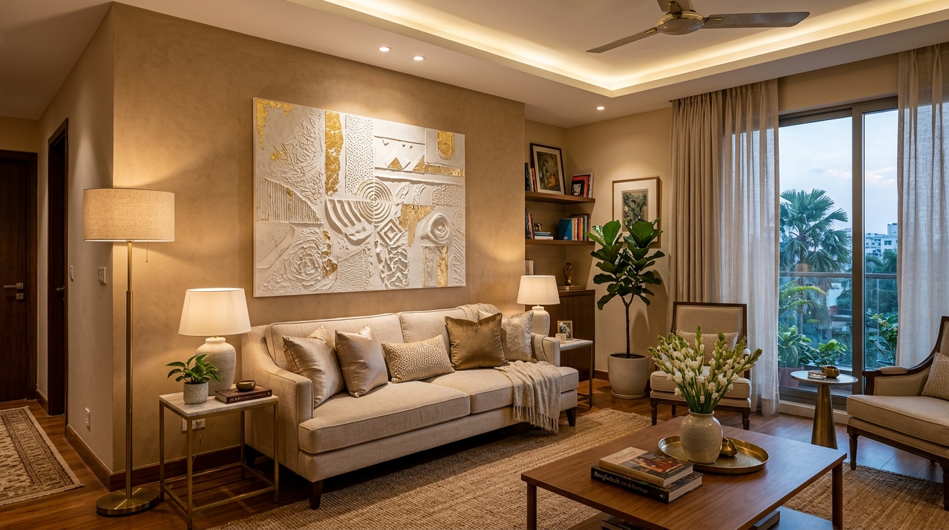 Best Canvas Painting for Living Room in Bangladesh — Top Styles & Placement Guide | SleekyOne